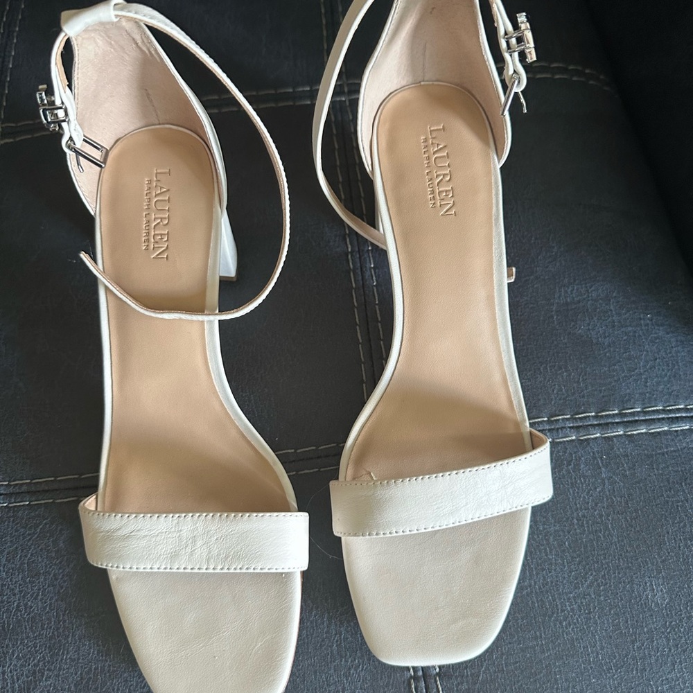 Cream Strappy Sandals